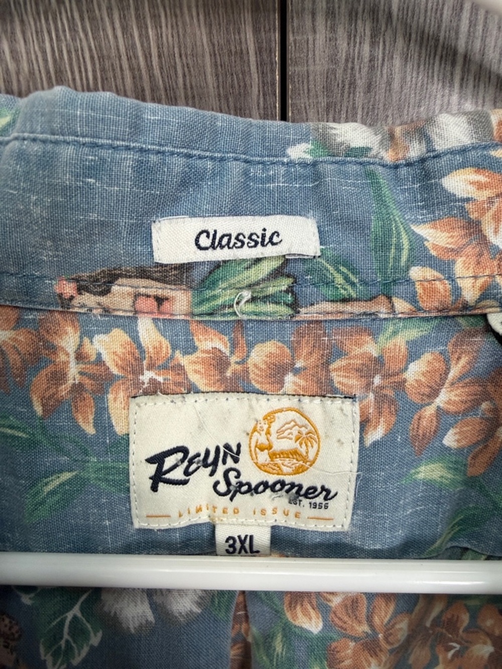Reyn Spooner Classic Hula Lei V-Neck Pullover Short Sleeve Shirt Men's 3X - Picture 3 of 6